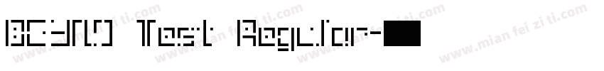 BEYNO Test Regular字体转换